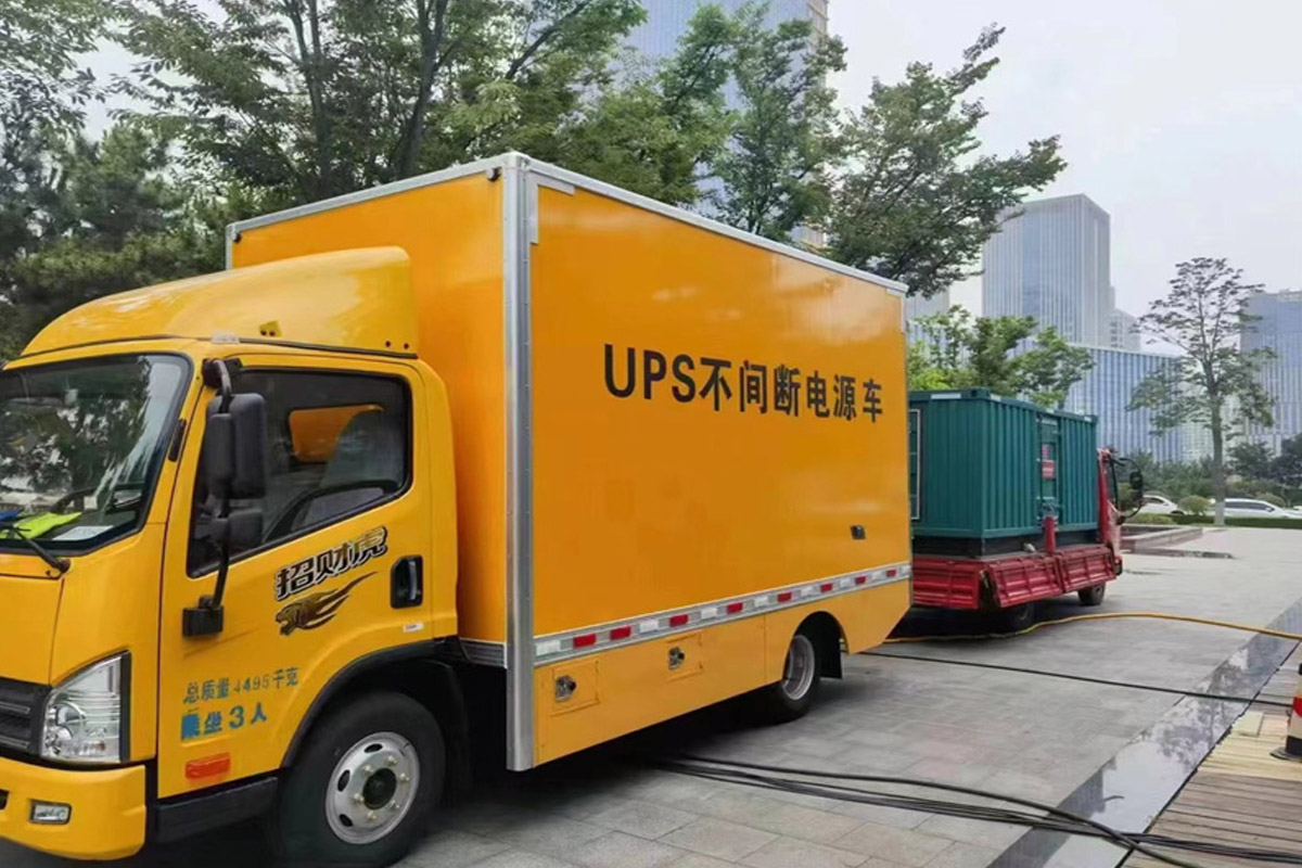 涟水发电机租赁施工现场